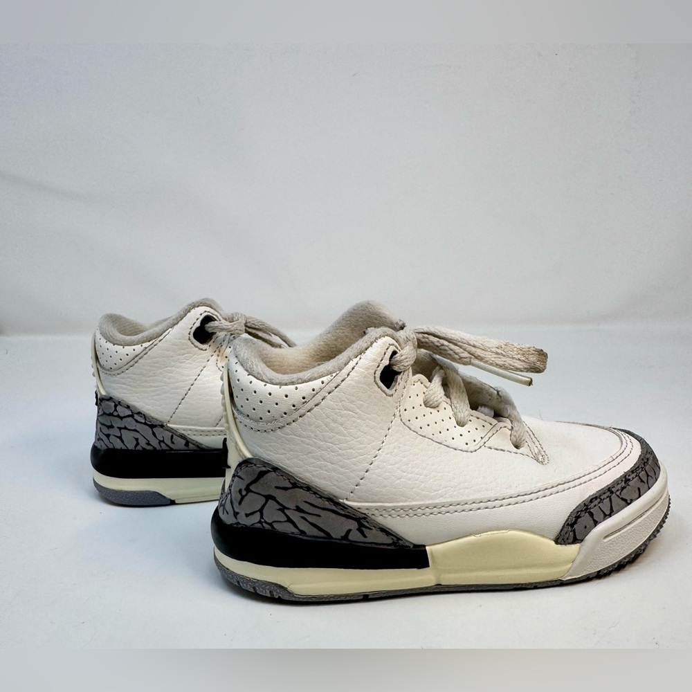 Nike Air Jordan 3 Retro TD “White Cement Reimagined” toddler shoe 7C